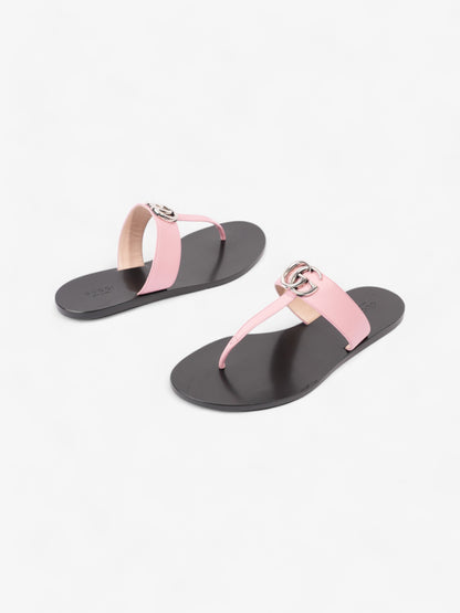 Gucci GG Marmont Sandals Pink Leather EU 38.5 UK 5.5