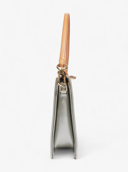 Louis Vuitton Pochette Mini Monogram Vernis / Silver Patent Leather