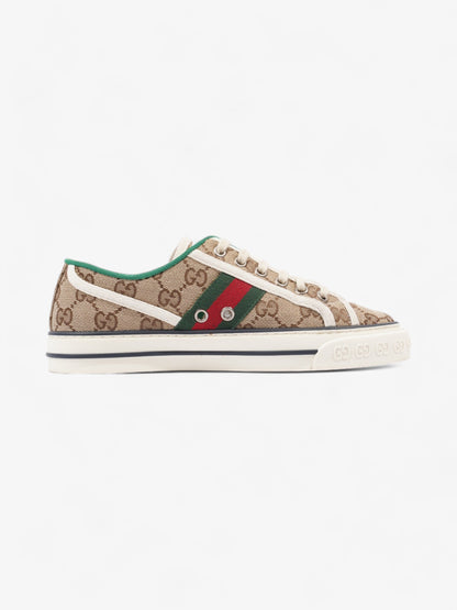 Gucci Tennis 1977 Sneakers Beige Monogram / White / Green Canvas EU 36.5 UK 3.5