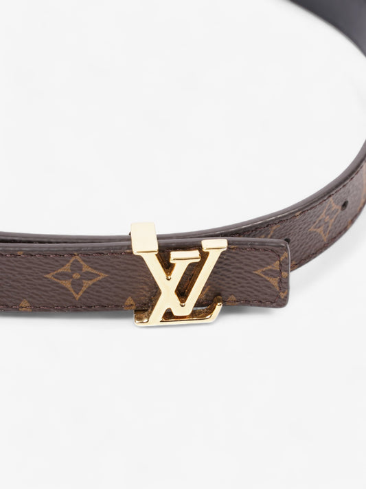 Louis Vuitton LV Initiales Reversible Belt Monogram / Black / Gold Coated Canvas 65cm / 26"