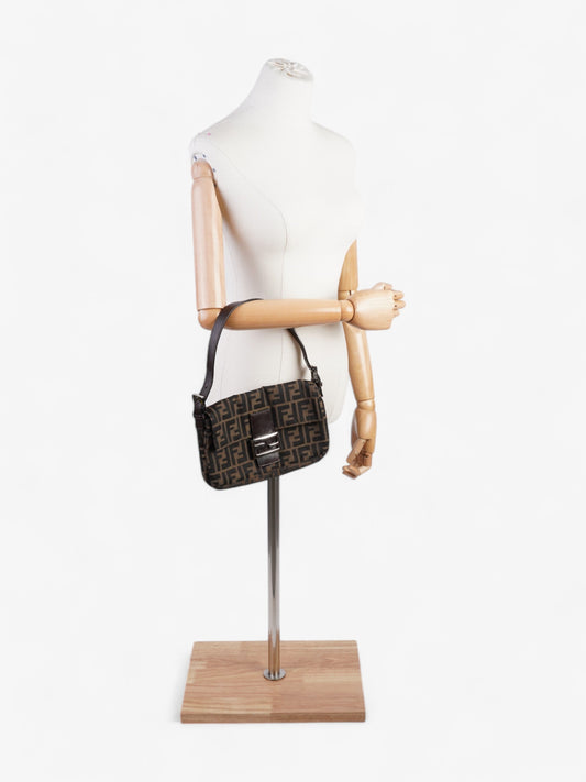Fendi Zucca Baguette Tobacco / Dark Brown Cotton