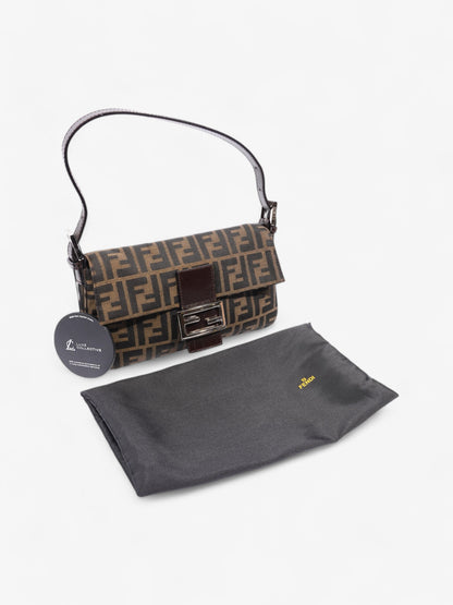 Fendi Zucca Baguette Tobacco / Dark Brown Cotton