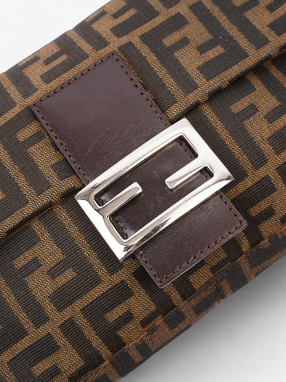 Fendi Zucca Baguette Tobacco / Dark Brown Cotton