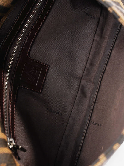 Fendi Zucca Baguette Tobacco / Dark Brown Cotton