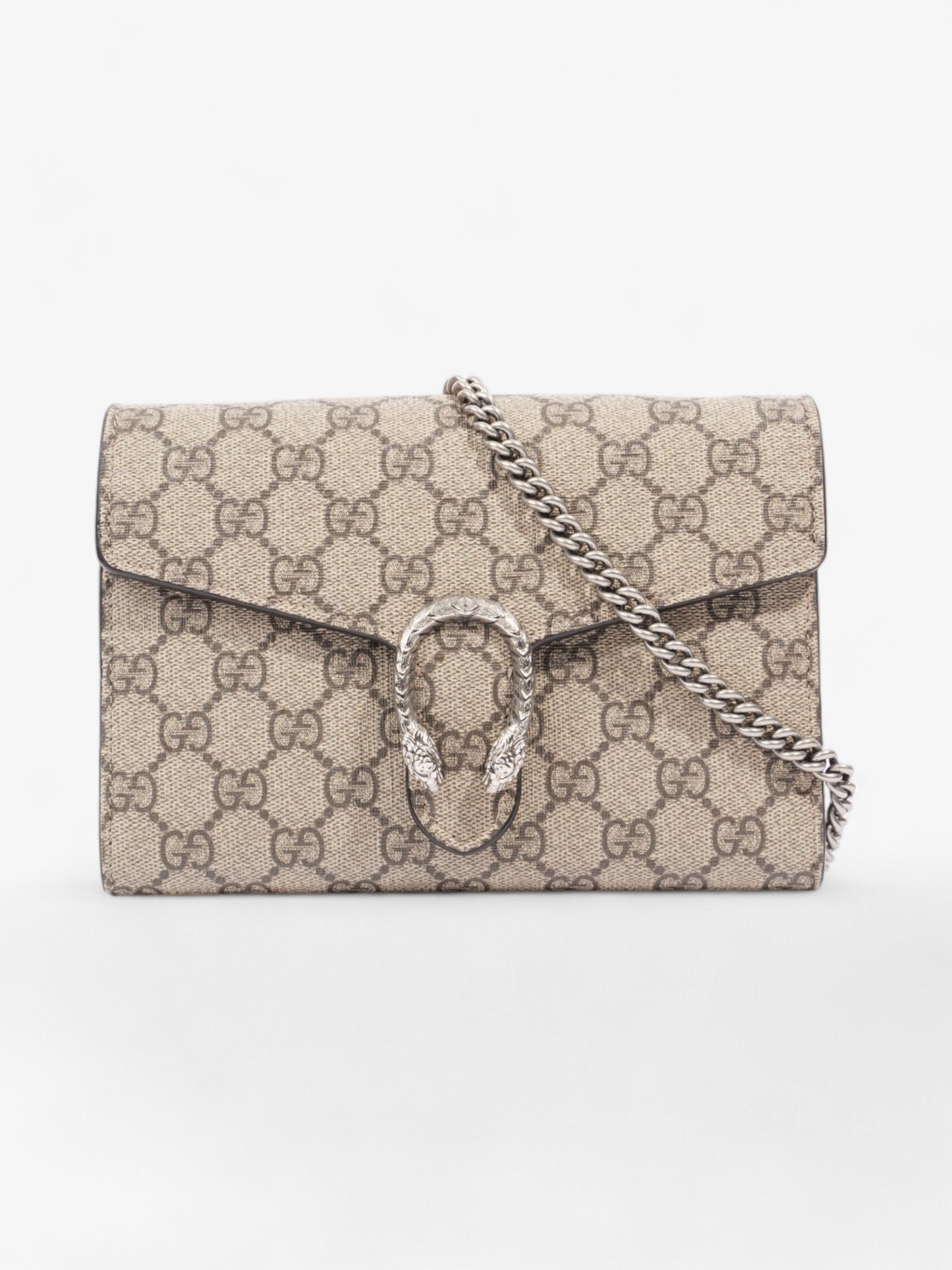 Gucci Dionysus Chain Wallet GG Supreme Coated Canvas