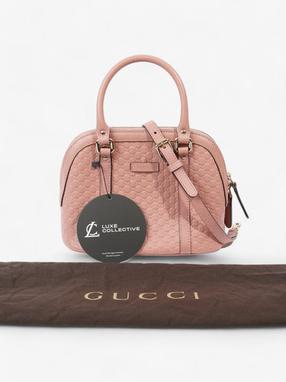 Gucci Dome Bag Pink Guccissima Leather Mini