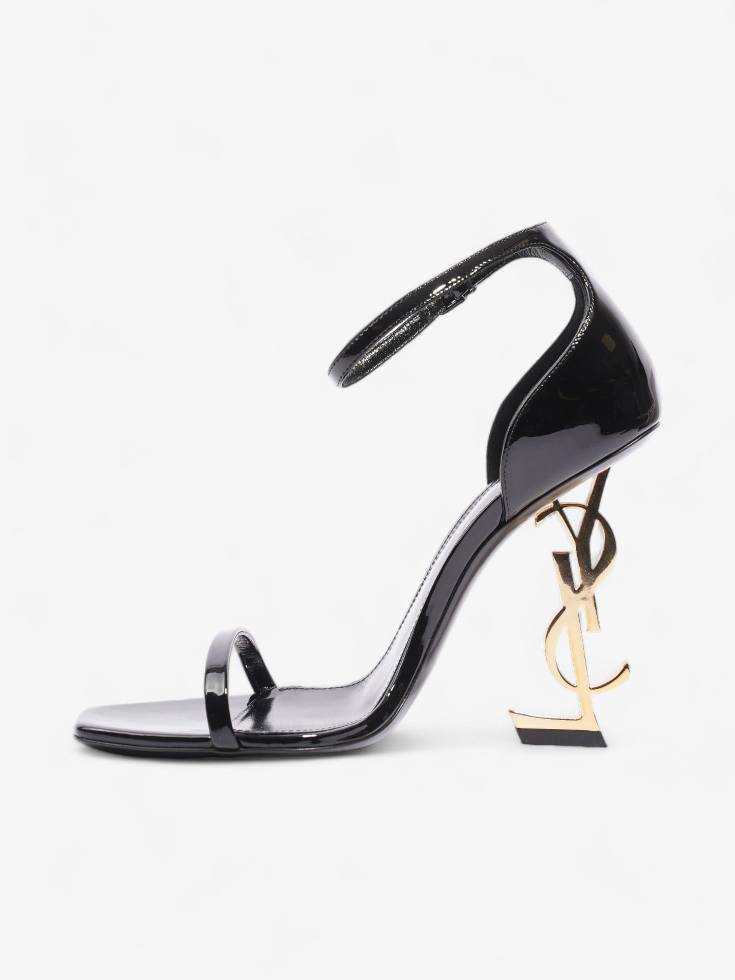 Saint Laurent Opyum 110mm Black / Gold Leather EU 37.5 UK 4.5