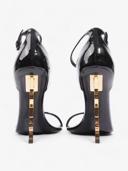 Saint Laurent Opyum 110mm Black / Gold Leather EU 37.5 UK 4.5