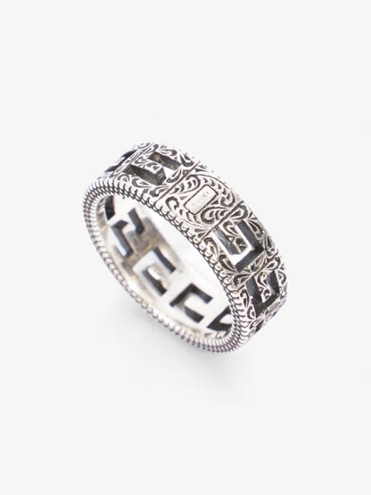 Gucci Sqaure G Ring Silver Silver Sterling 16 (Circumference - 56mm)
