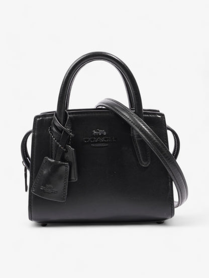Coach Andrea Carryall Bag Black Leather