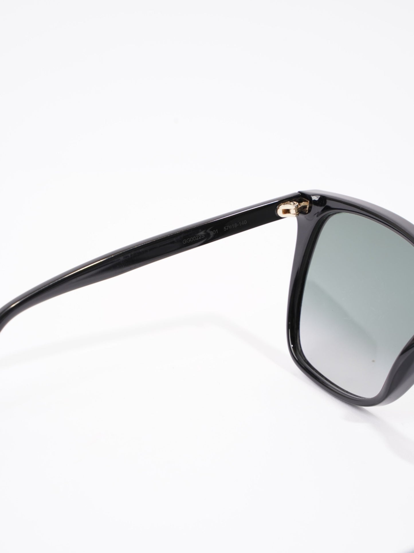 Gucci Oversized Sunglasses Black Acetate 140mm