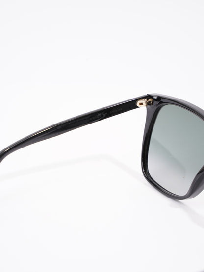 Gucci Oversized Sunglasses Black Acetate 140mm