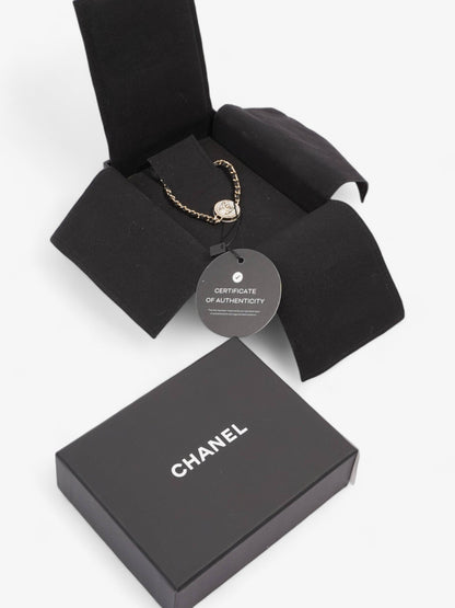 Chanel CC Chain Choker Black / Gold Base Metal 30cm