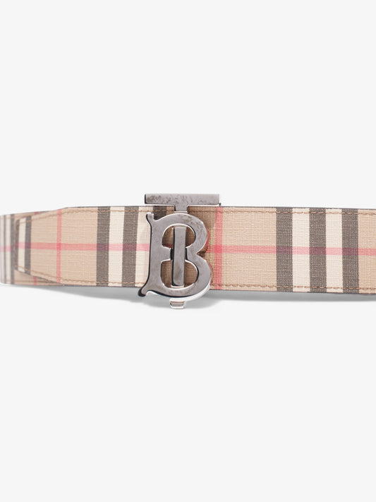 Burberry Reversible Check Belt Vintage Check Coated Canvas 90cm 36"
