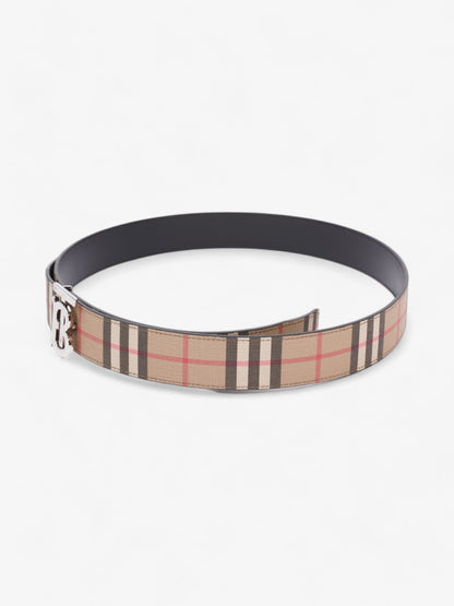 Burberry Reversible Check Belt Vintage Check Coated Canvas 90cm 36"