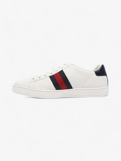 Gucci Ace Sneakers White / Navy Blue / Red Leather EU 37 UK 4