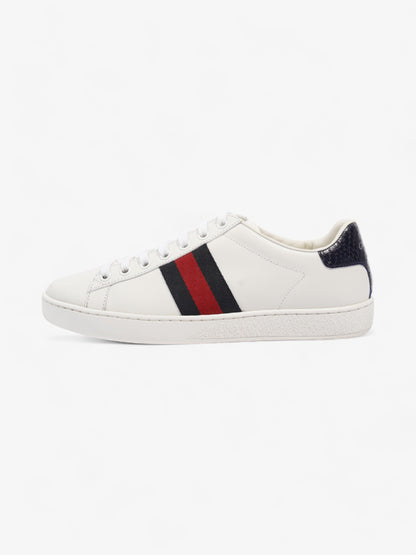 Gucci Ace Sneakers White / Navy Blue / Red Leather EU 37 UK 4