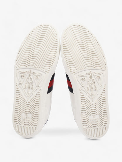 Gucci Ace Sneakers White / Navy Blue / Red Leather EU 37 UK 4