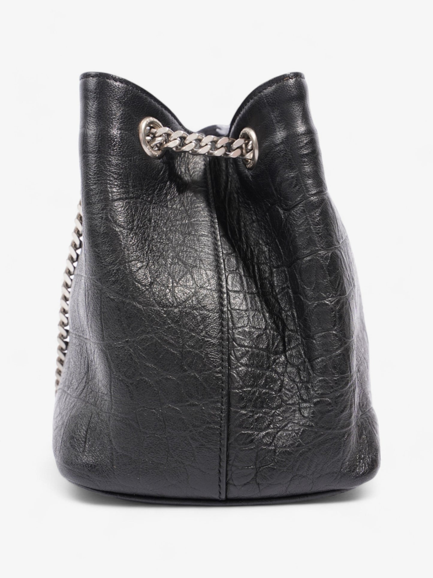 Saint Laurent Emmanuelle Baby Black Embossed Leather