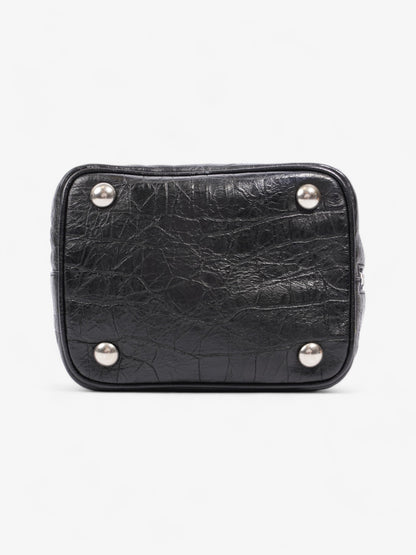 Saint Laurent Emmanuelle Baby Black Embossed Leather