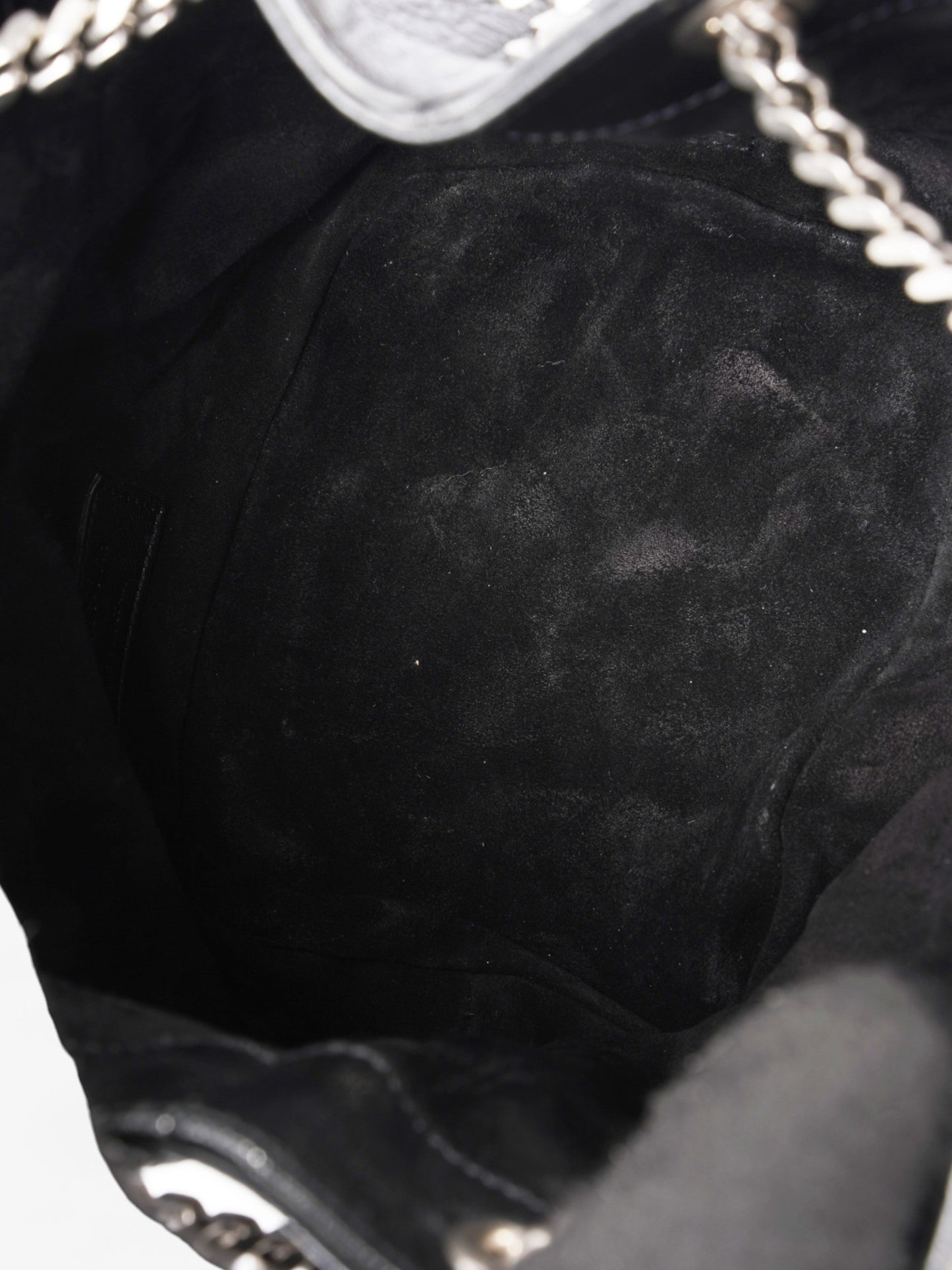 Saint Laurent Emmanuelle Baby Black Embossed Leather