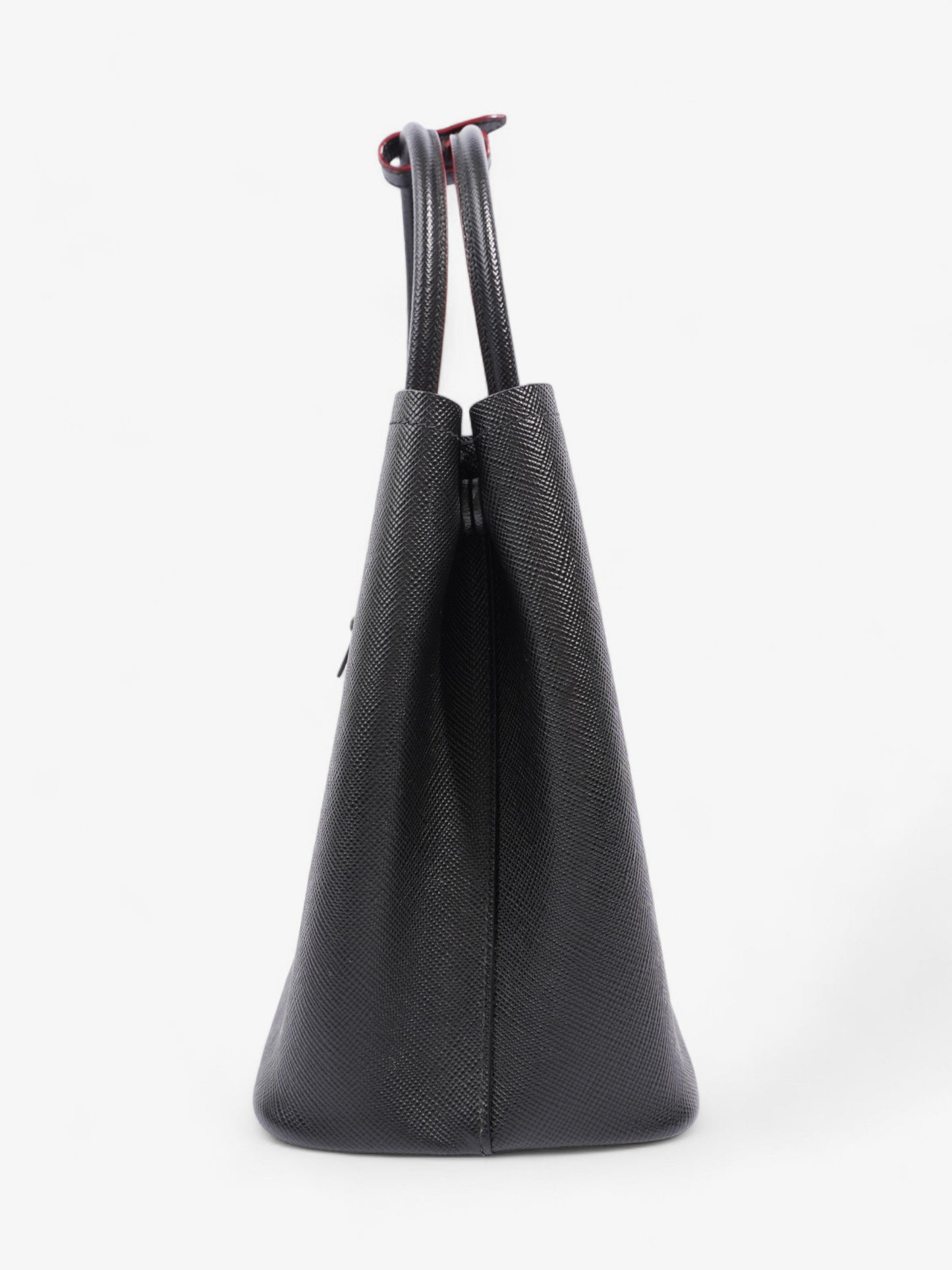 Prada Double Tote Black Saffiano Leather Medium