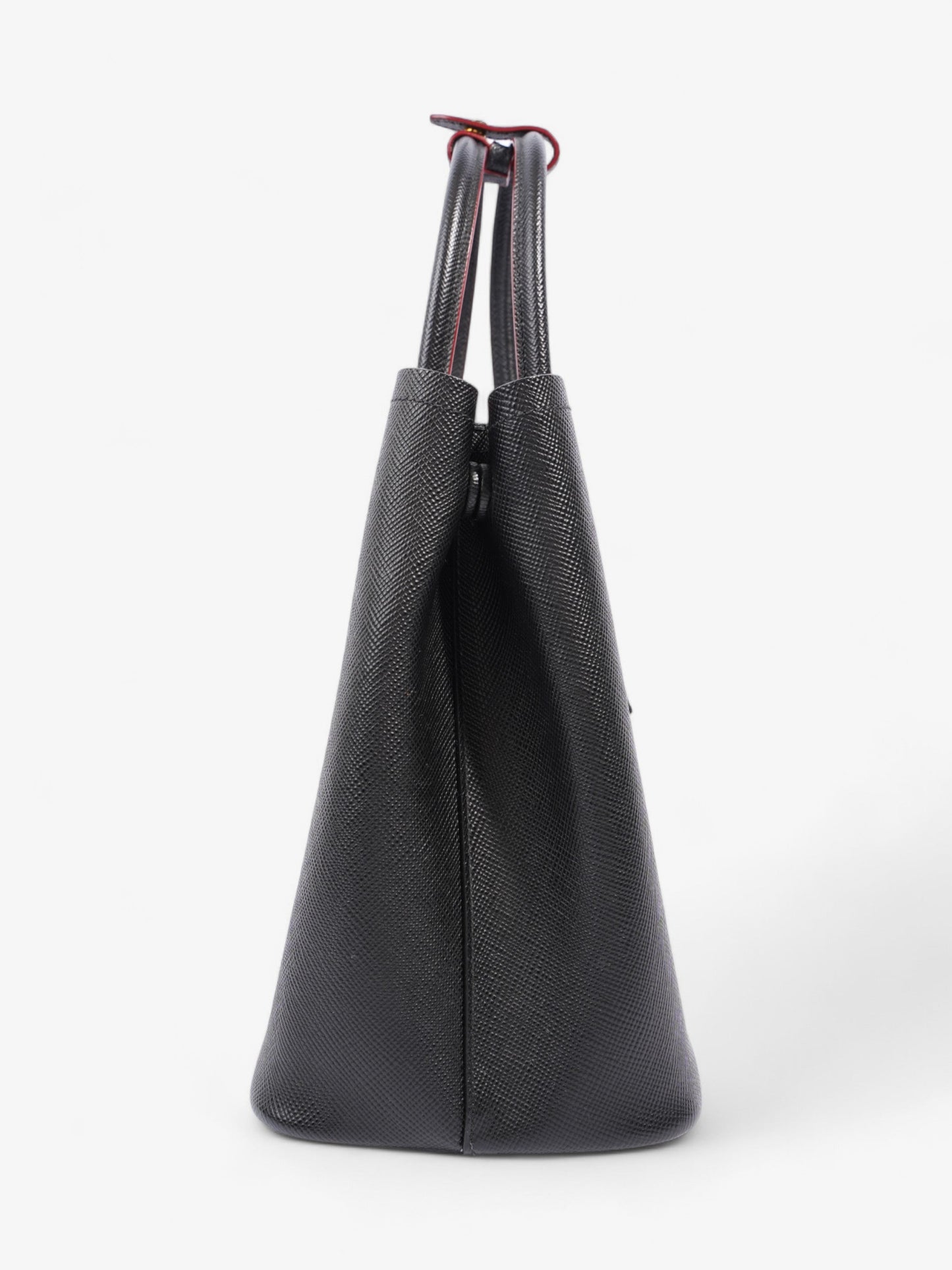 Prada Double Tote Black Saffiano Leather Medium
