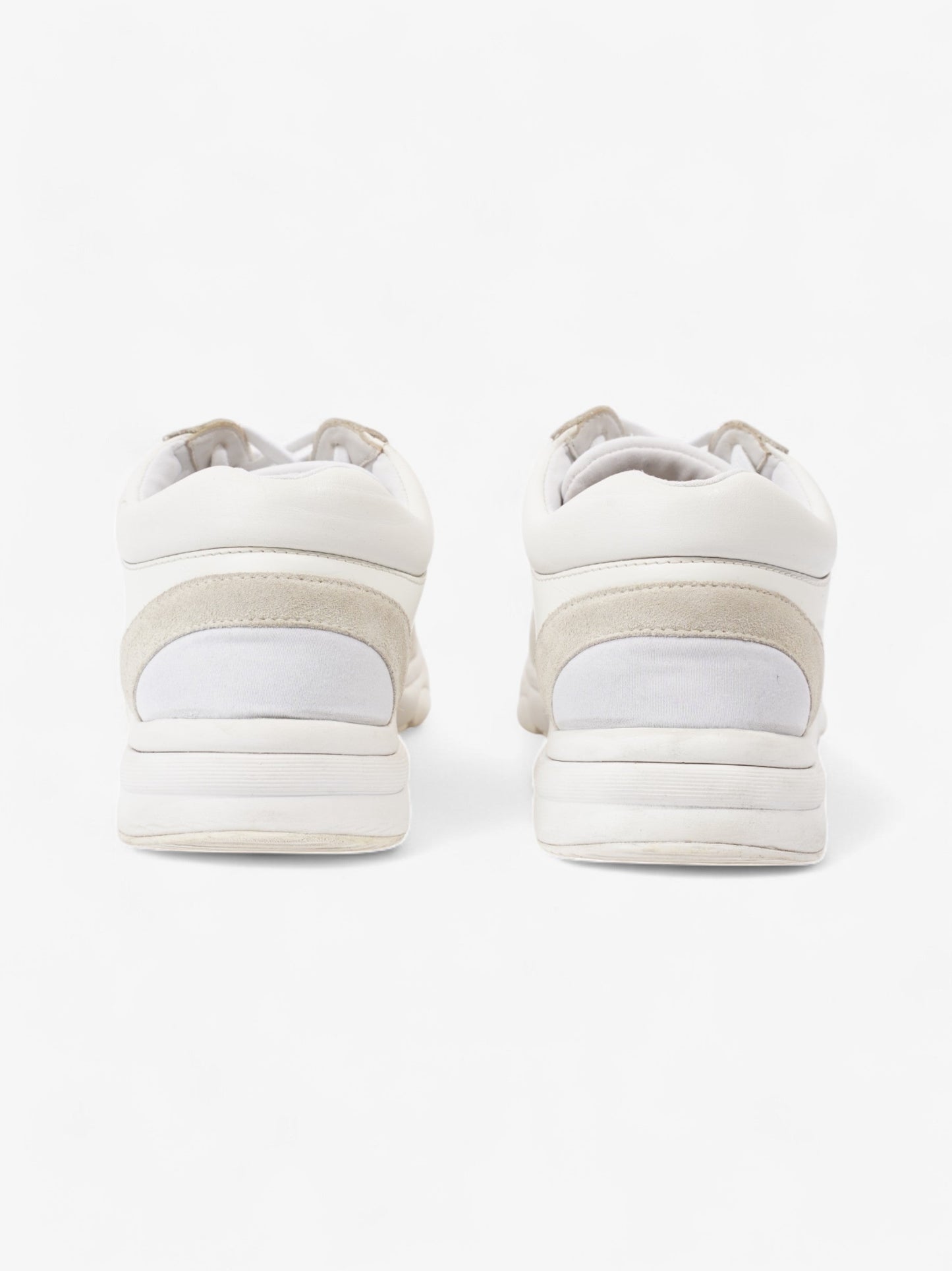 Chanel CC Logo Sneakers White  Suede EU 39 UK 6