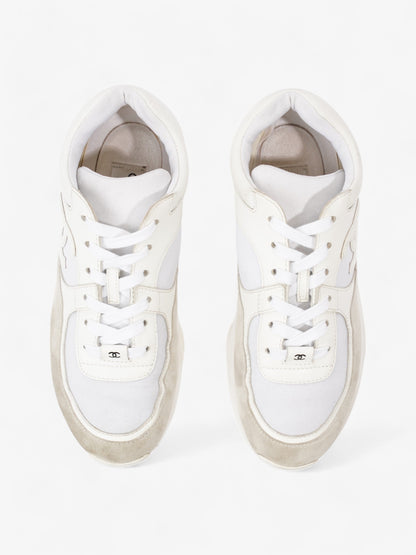 Chanel CC Logo Sneakers White  Suede EU 39 UK 6
