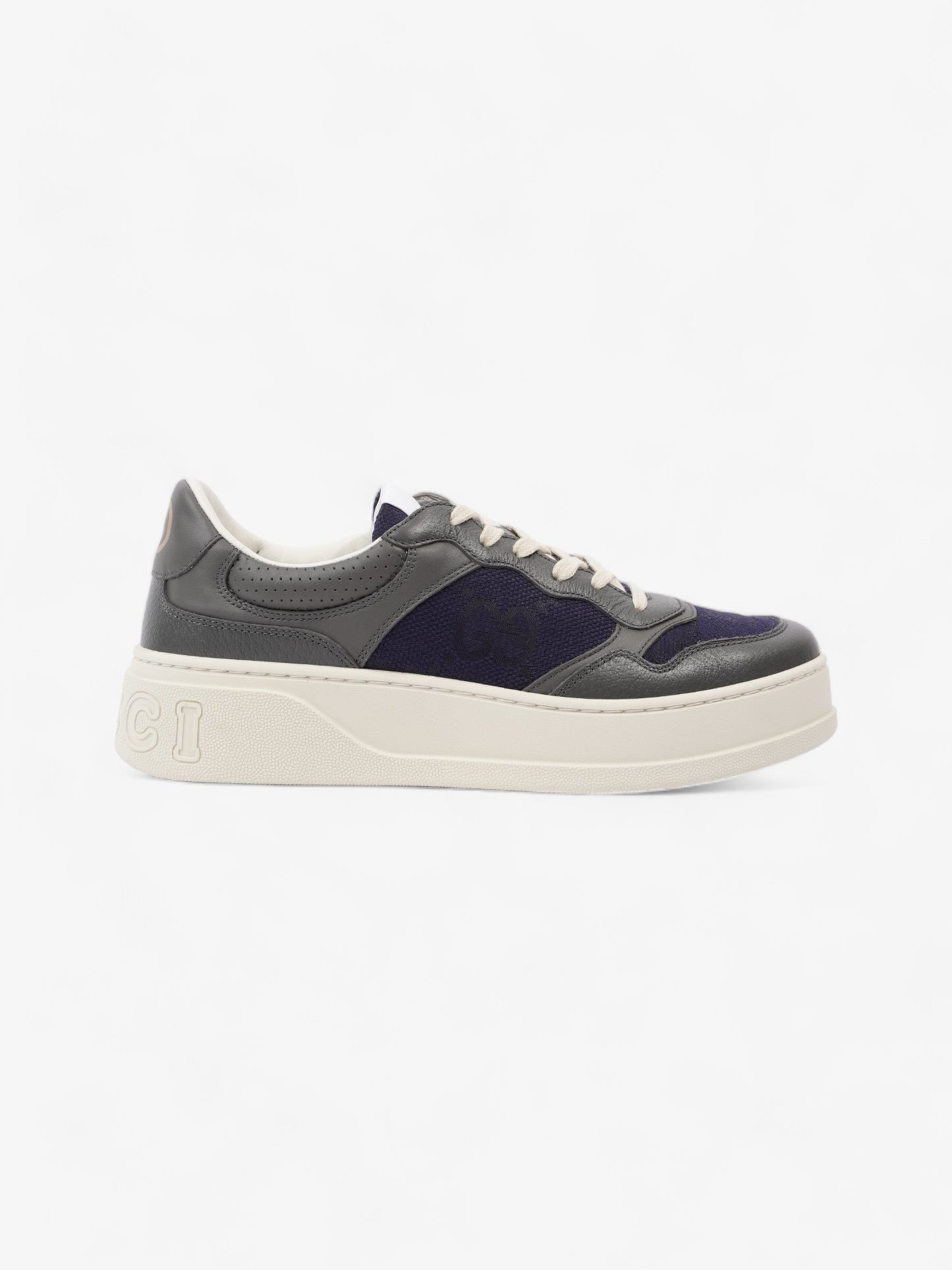 Gucci GG Sneakers Navy / Grey Canvas EU 43 UK 9