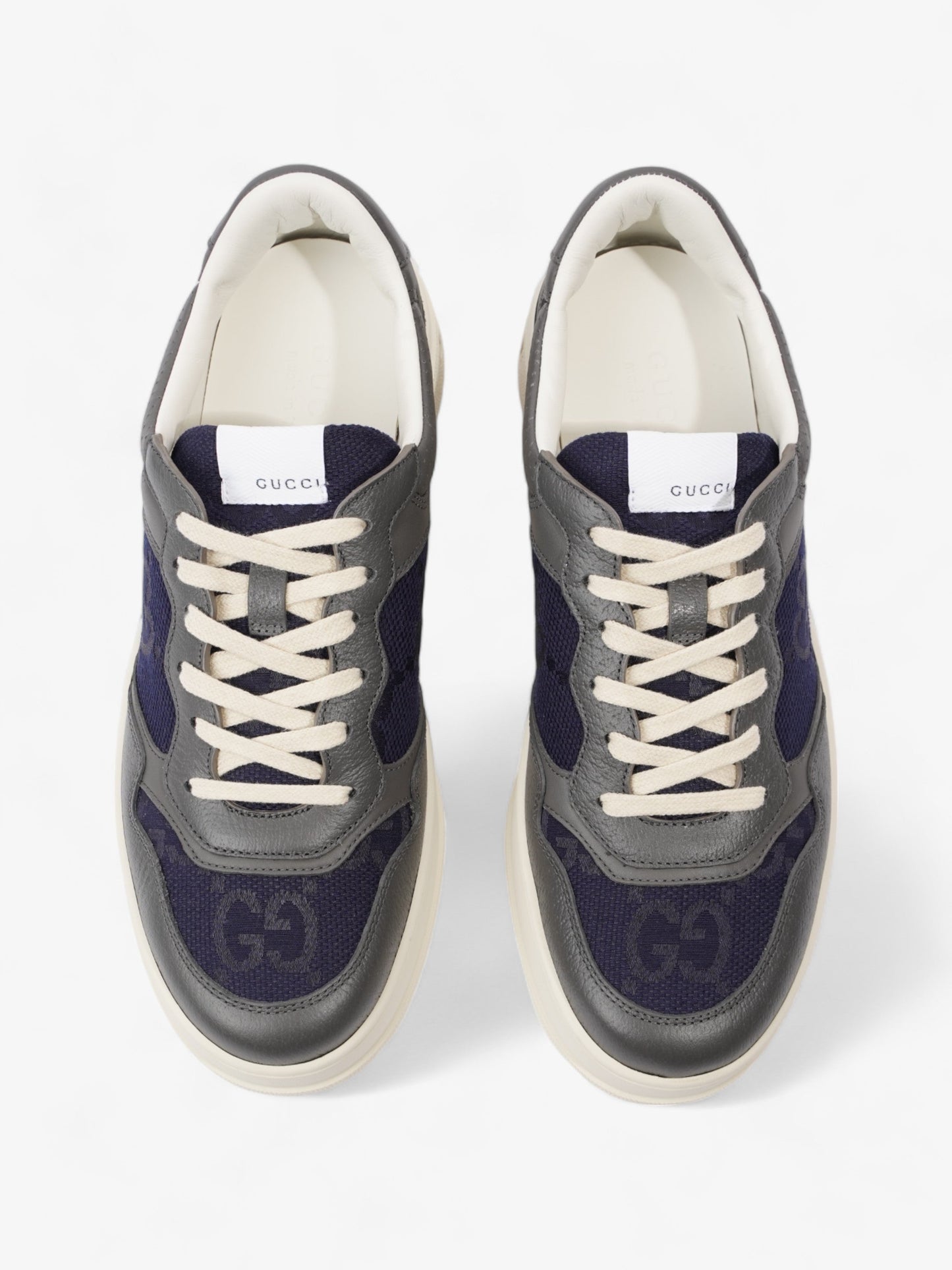 Gucci GG Sneakers Navy / Grey Canvas EU 43 UK 9