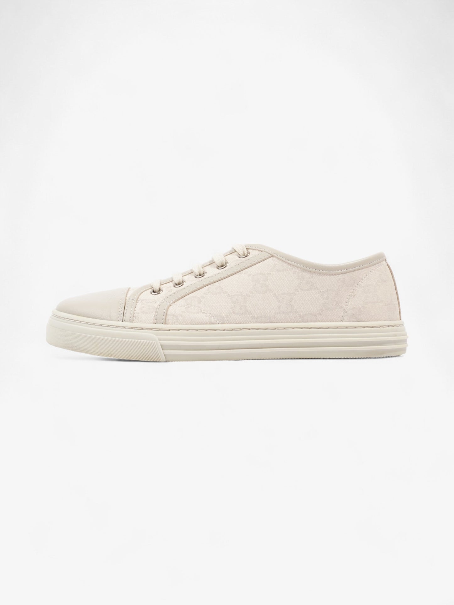 Gucci GG Low Top Sneaker Cream Canvas EU 38 UK 5