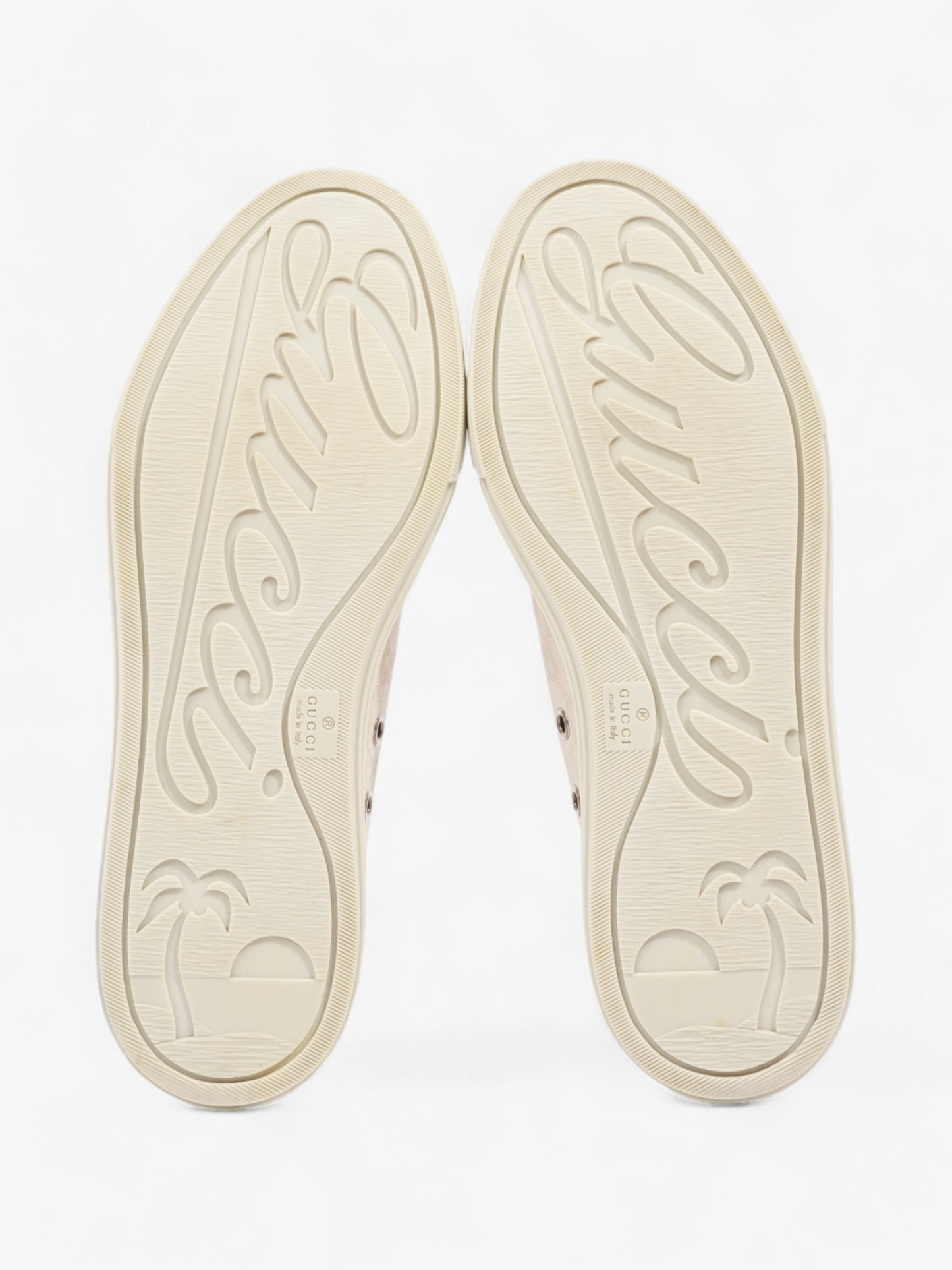 Gucci GG Low Top Sneaker Cream Canvas EU 38 UK 5