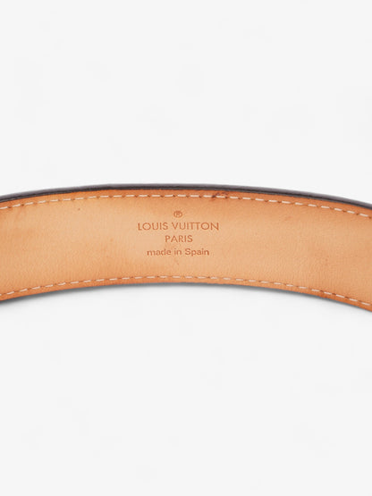 Louis Vuitton Single Buckle Belt Burgundy Patent Leather 80cm 32"