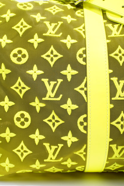 Louis Vuitton Keepall 50 Yellow Monogram Mesh