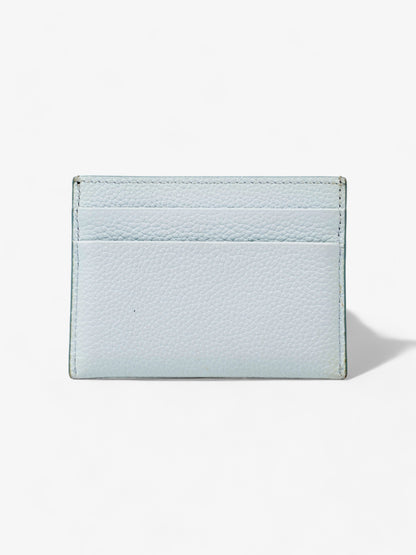 Burberry TB Card Holder Light Blue Grained Leather