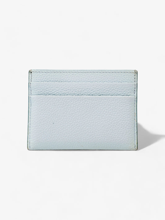 Burberry TB Card Holder Light Blue Grained Leather