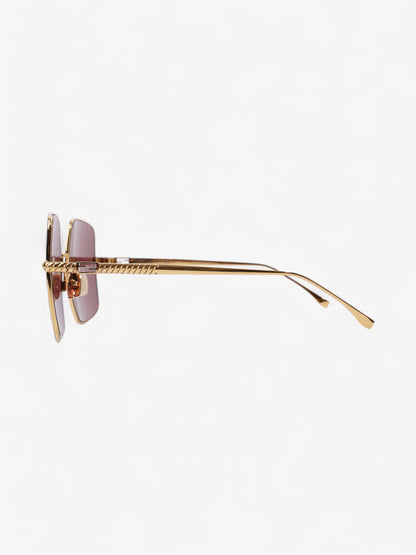 Fendi FF Sunglasses Gold Acetate 145mm