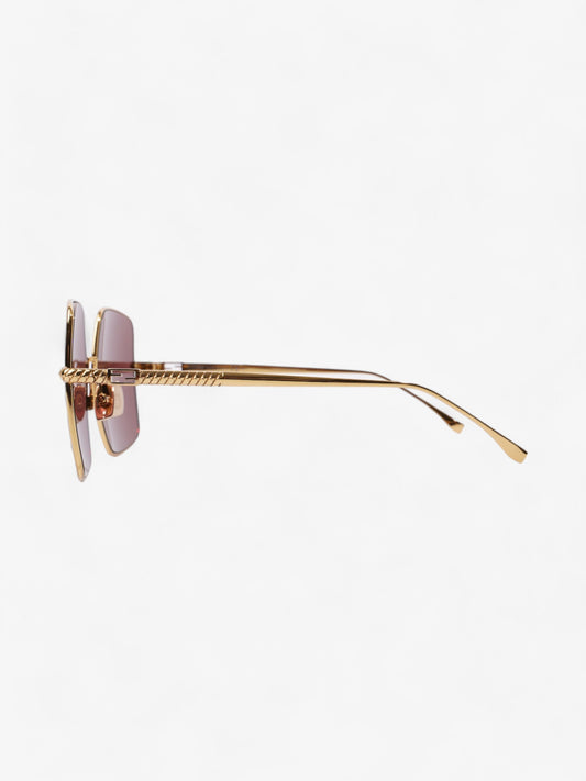 Fendi FF Sunglasses Gold Acetate 145mm