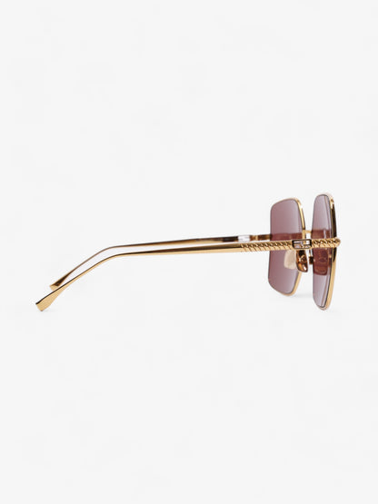 Fendi FF Sunglasses Gold Acetate 145mm
