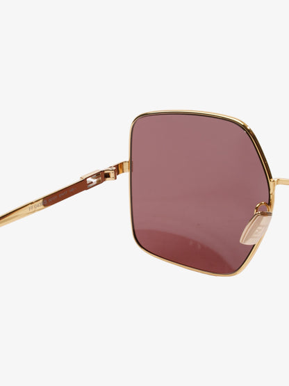 Fendi FF Sunglasses Gold Acetate 145mm