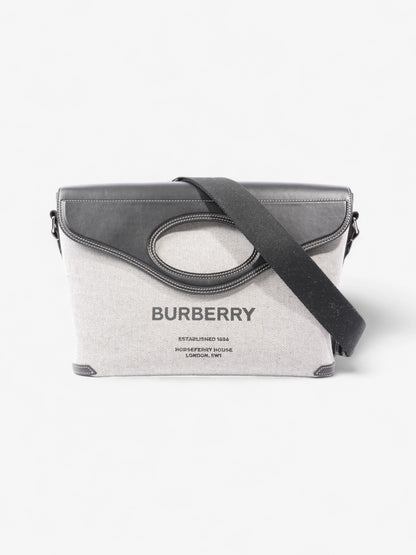 Burberry Horseferry Print Grey / Black Canvas