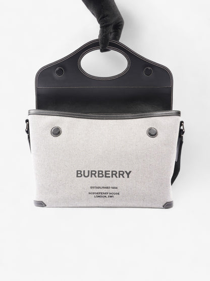 Burberry Horseferry Print Grey / Black Canvas