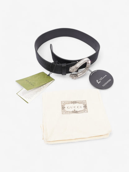 Gucci GG Dionysus Belt Black / Silver / Crystal Fabric 70cm / 28"