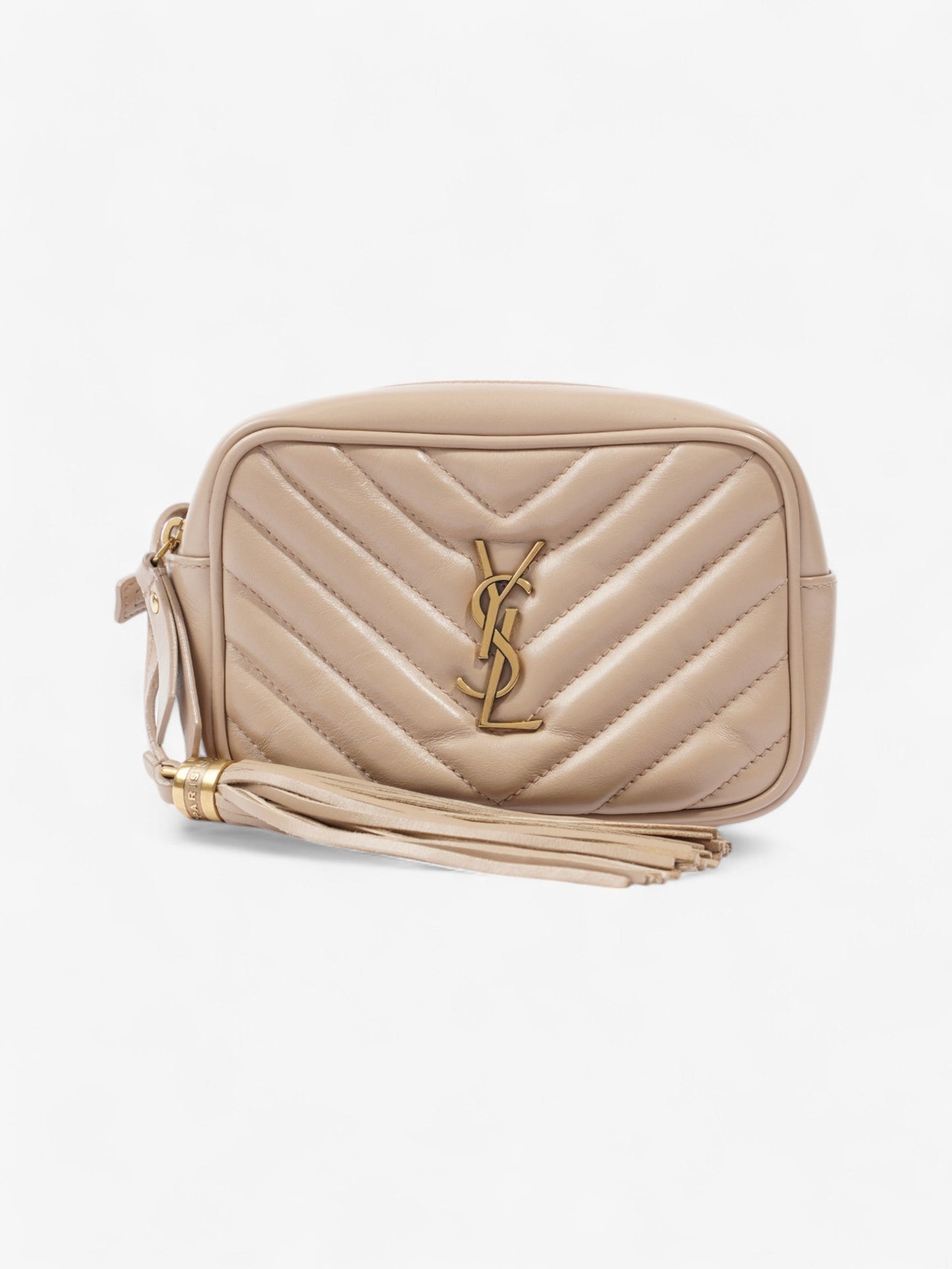 Saint Laurent Lou Belt Bag Beige Matelasse Leather