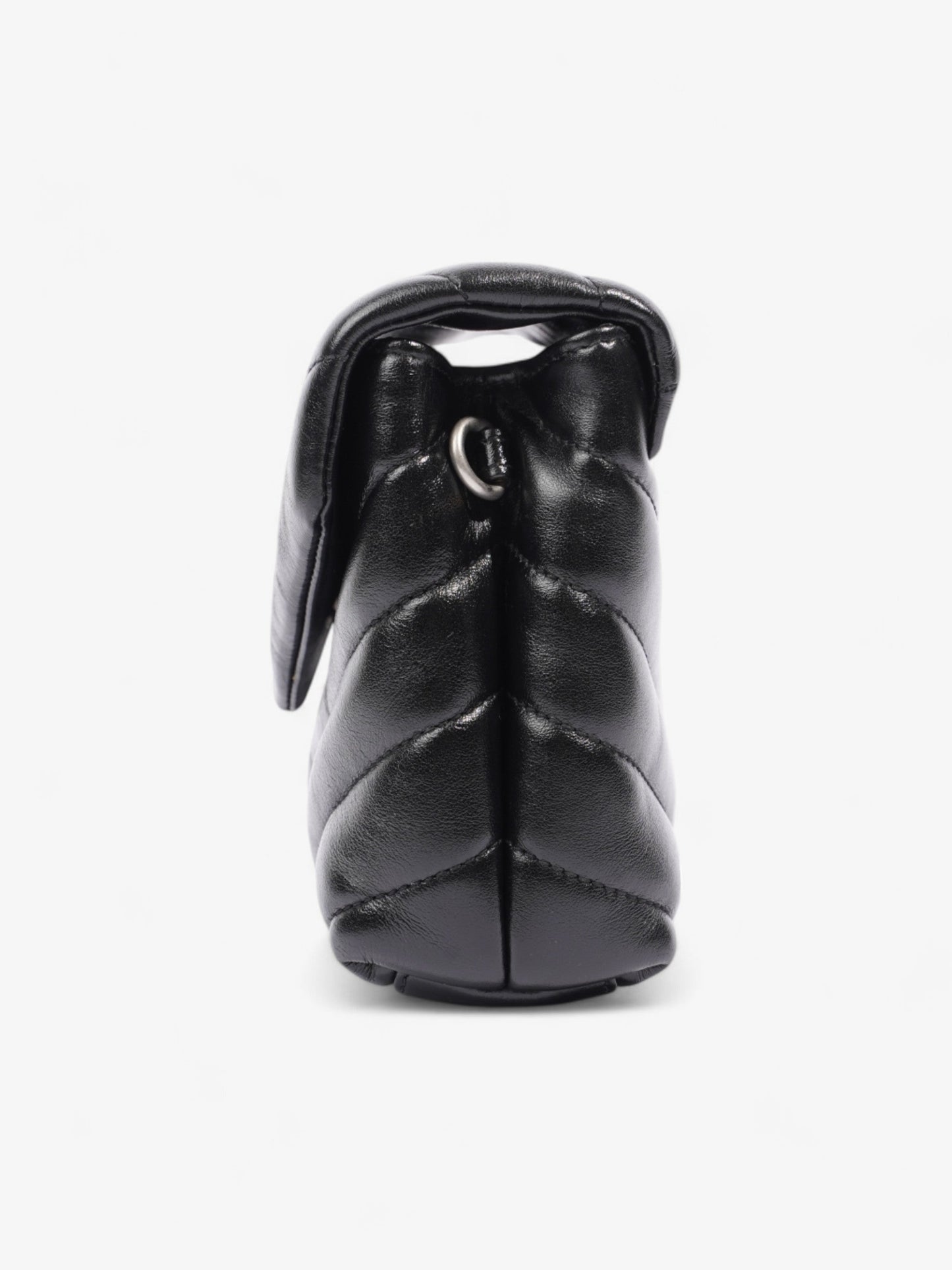 Saint Laurent Lou Lou Black Matelasse Leather Toy