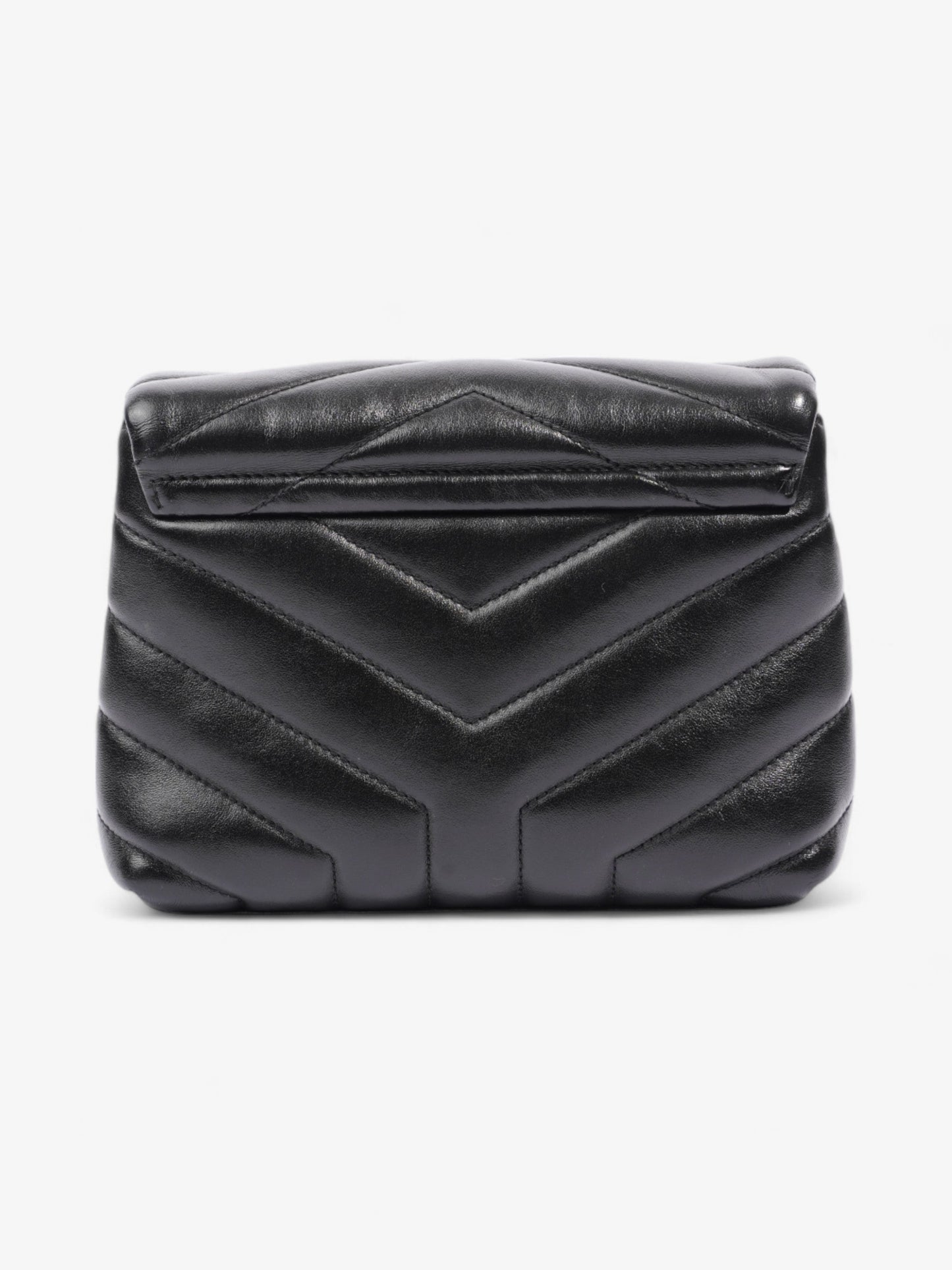 Saint Laurent Lou Lou Black Matelasse Leather Toy