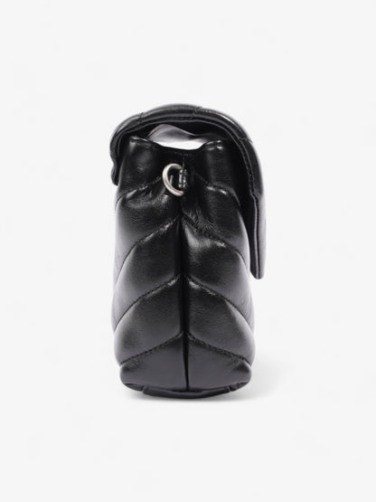 Saint Laurent Lou Lou Black Matelasse Leather Toy