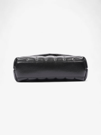 Saint Laurent Lou Lou Black Matelasse Leather Toy