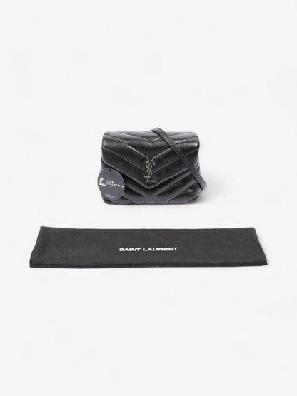 Saint Laurent Lou Lou Black Matelasse Leather Toy